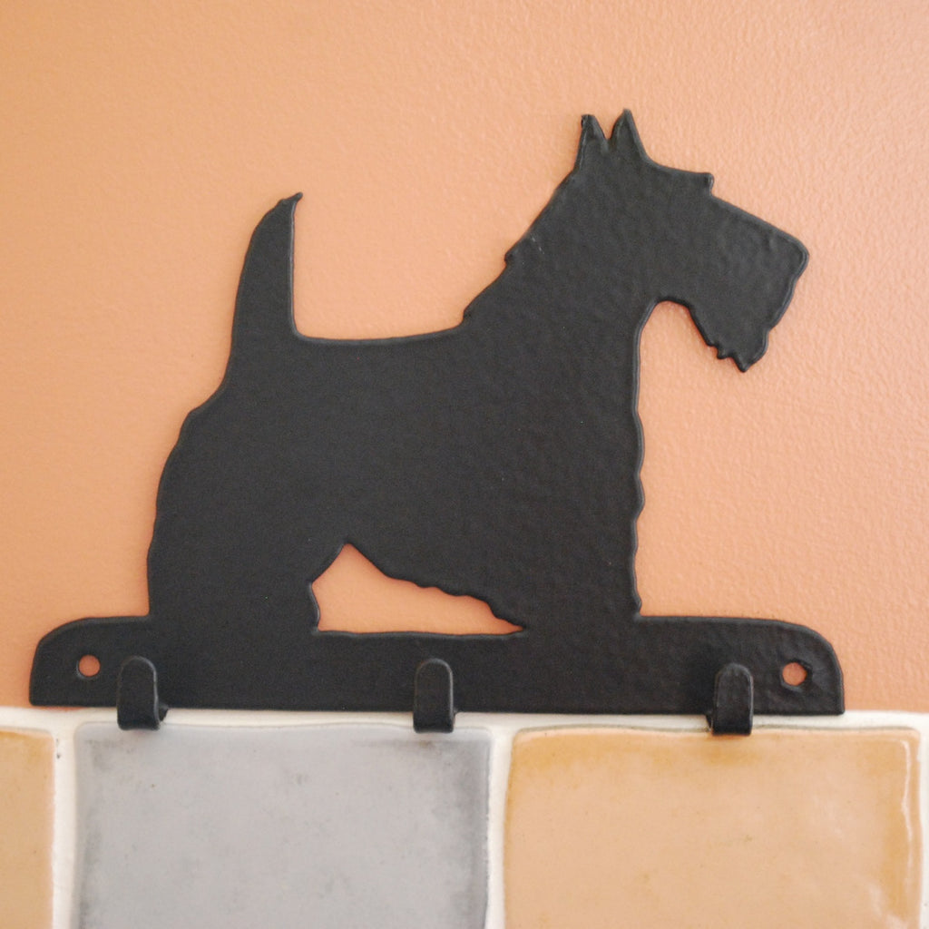 Scottie Dog Key Racks - 3 Hooks - Fernie's Choice Classic Country Wear for Dogs