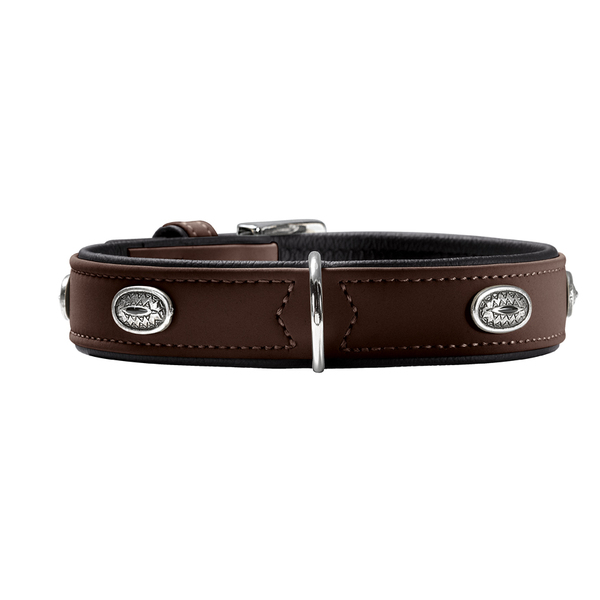 Hunter Art Nubuck Brown Stone Collar - Fernie's Choice Classic Country Wear for Dogs