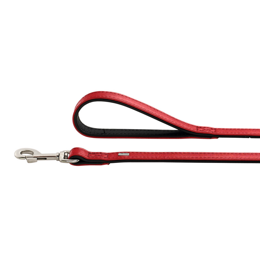 Hunter Leather Red/Black Lead - Fernie's Choice Classic Country Wear for Dogs