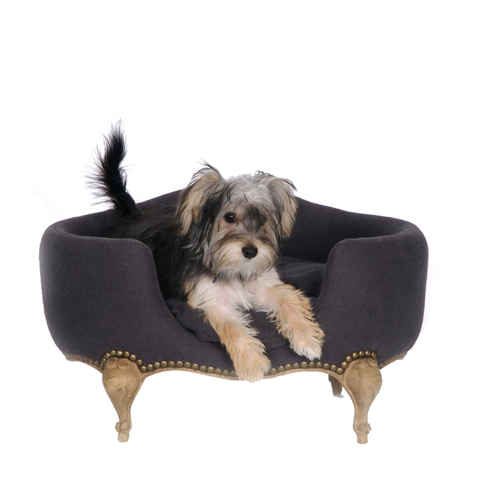 Lord Lou Luxury Dog Bed - Antoinette  - Anthracite - Fernie's Choice Classic Country Wear for Dogs