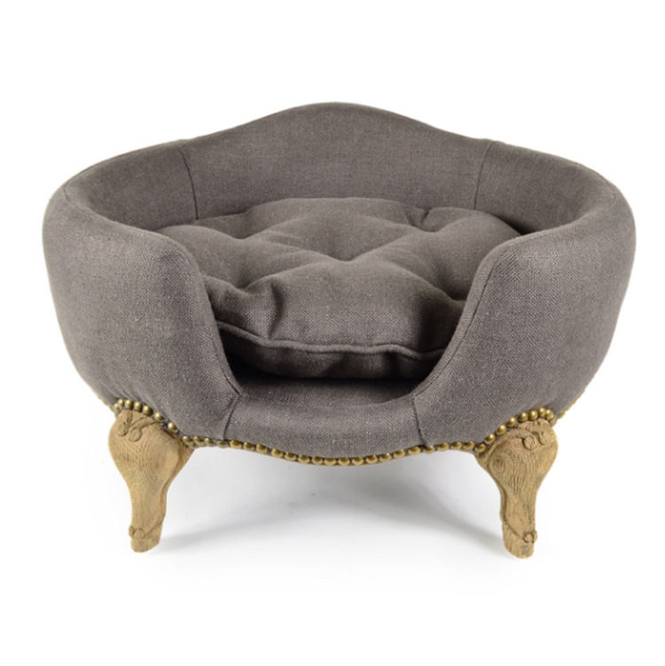 Lord Lou Luxury Dog Bed - Antoinette  - Charcoal Brown - Fernie's Choice Classic Country Wear for Dogs