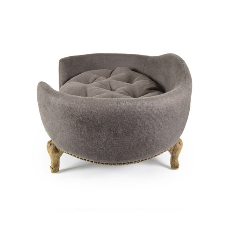 Lord Lou Luxury Dog Bed - Antoinette  - Charcoal Brown - Fernie's Choice Classic Country Wear for Dogs