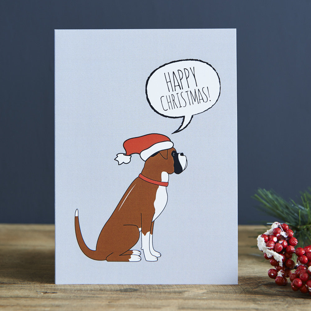 BOXER CHRISTMAS CARD - Fernie's Choice Classic Country Wear for Dogs