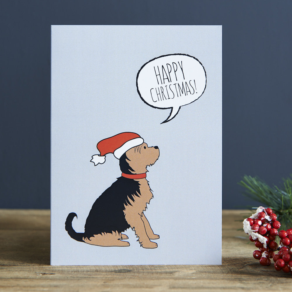 YORKIE CHRISTMAS CARD - Fernie's Choice Classic Country Wear for Dogs