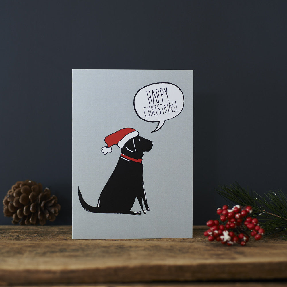 BLACK LABRADOR CHRISTMAS CARD - Fernie's Choice Classic Country Wear for Dogs