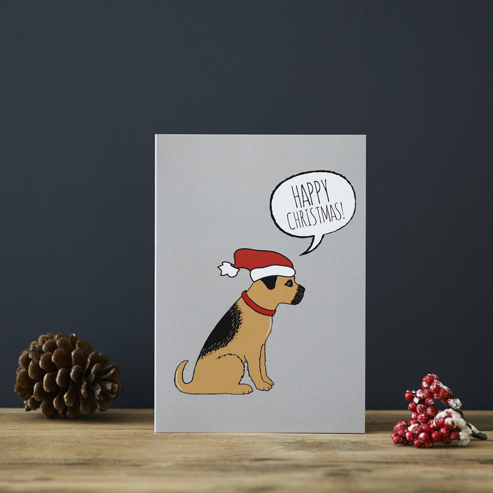 BORDER TERRIER CHRISTMAS CARD - Fernie's Choice Classic Country Wear for Dogs