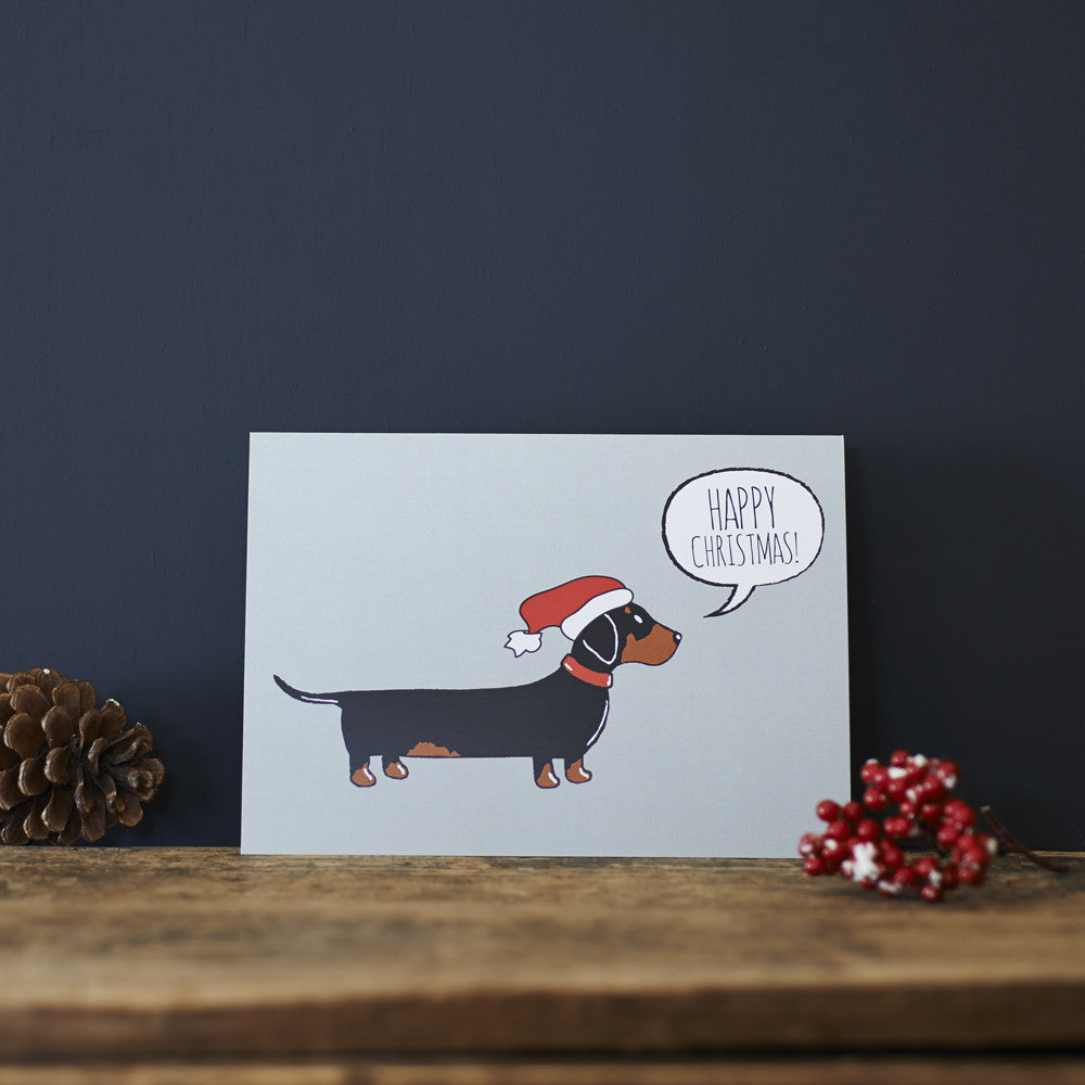 DACHSHUND CHRISTMAS CARD - Fernie's Choice Classic Country Wear for Dogs