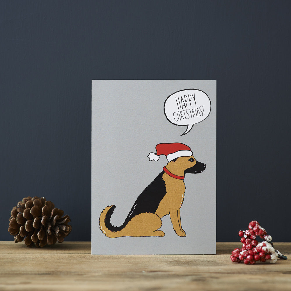 GERMAN SHEPHERD CHRISTMAS CARD - Fernie's Choice Classic Country Wear for Dogs