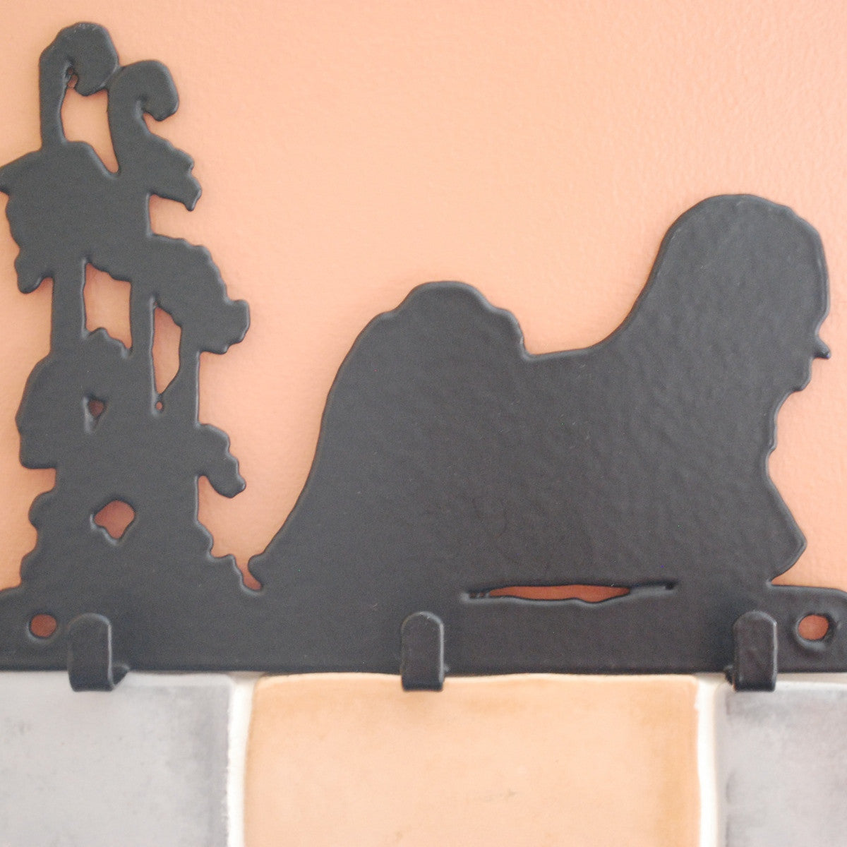 Lhaso Apso Dog Key Racks - 3 Hooks - Fernie's Choice Classic Country Wear for Dogs