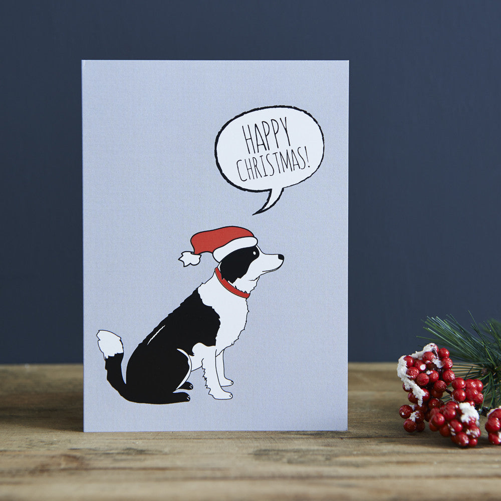 BORDER COLLIE CHRISTMAS CARD - Fernie's Choice Classic Country Wear for Dogs