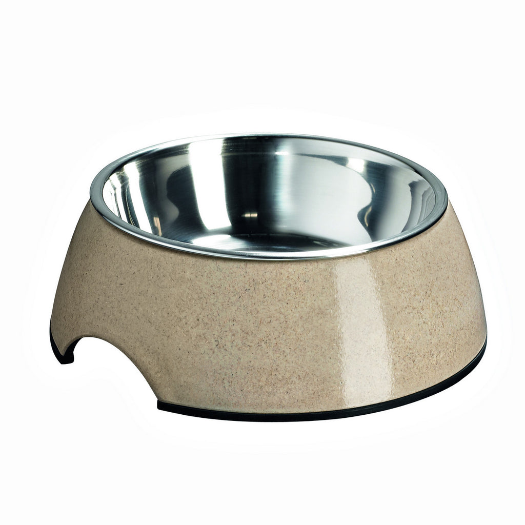 Melamine Bamboo Dog Bowl - Natural - Fernie's Choice Classic Country Wear for Dogs