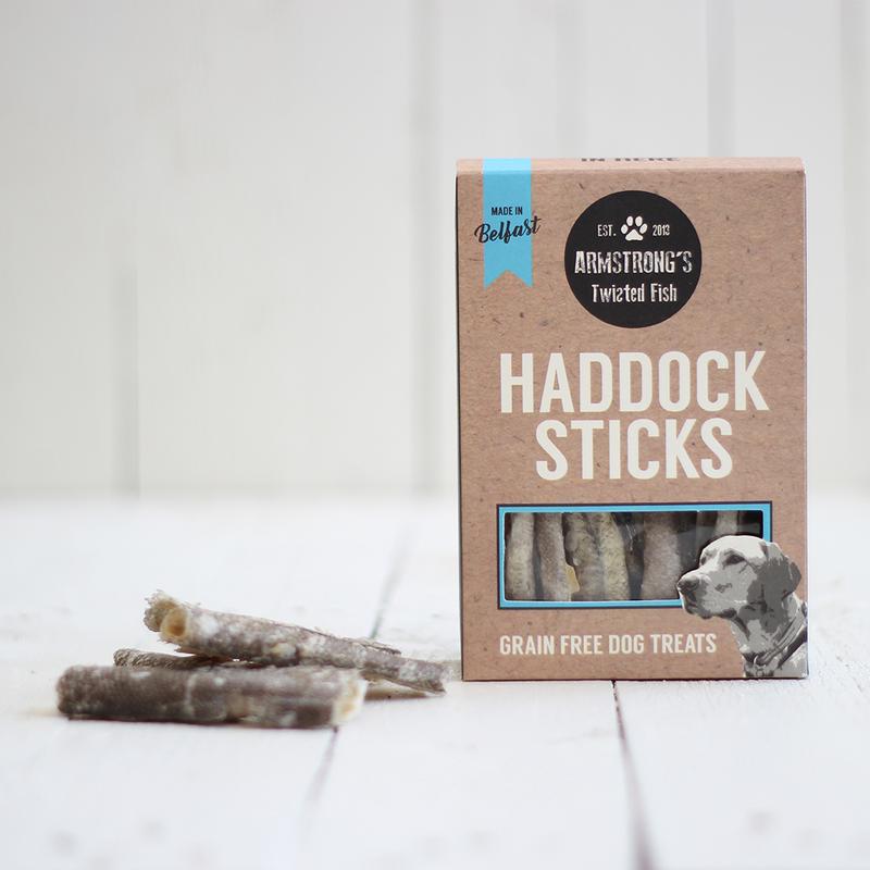 Armstrong's Twisted Fish - Haddock Skin Sticks, 75g - Fernie's Choice Classic Country Wear for Dogs