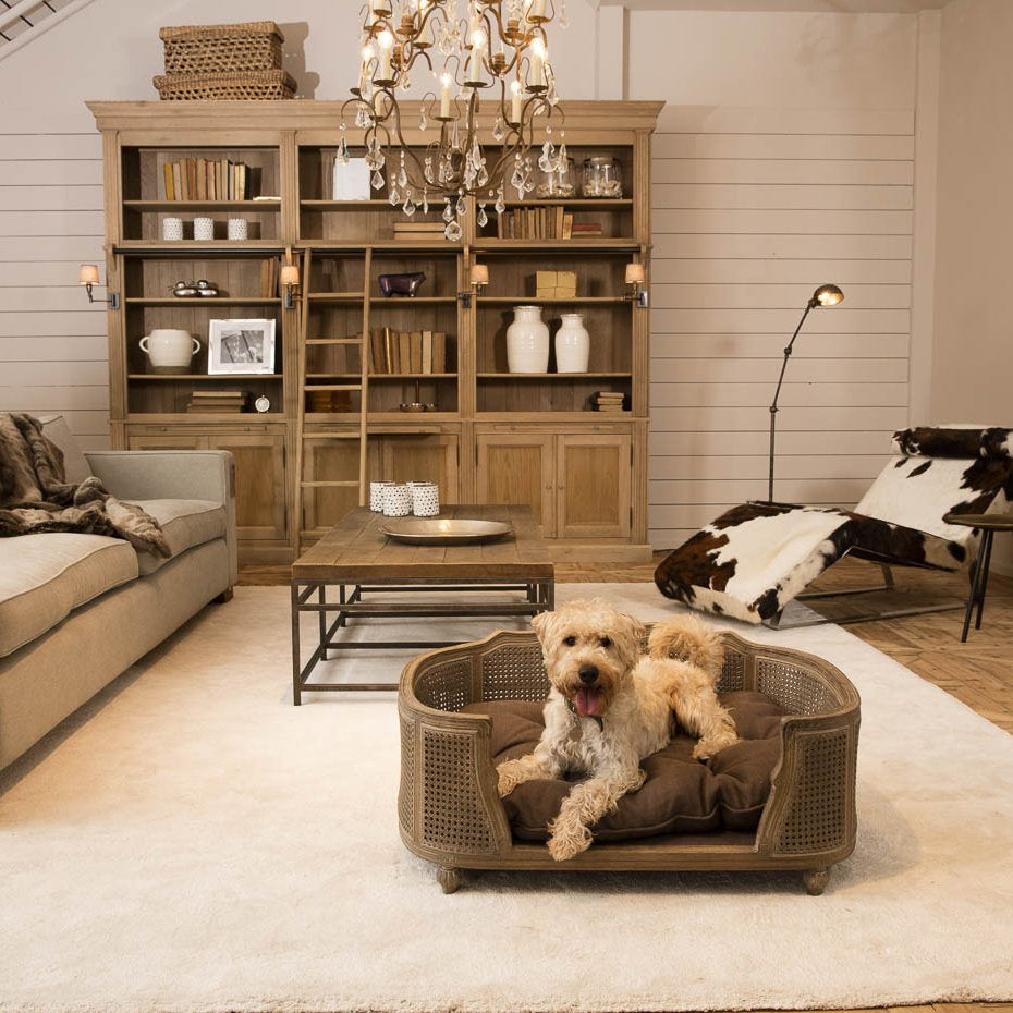 Lord Lou Luxury Dog Bed - Arthur Charcoal Brown (W) - Fernie's Choice Classic Country Wear for Dogs