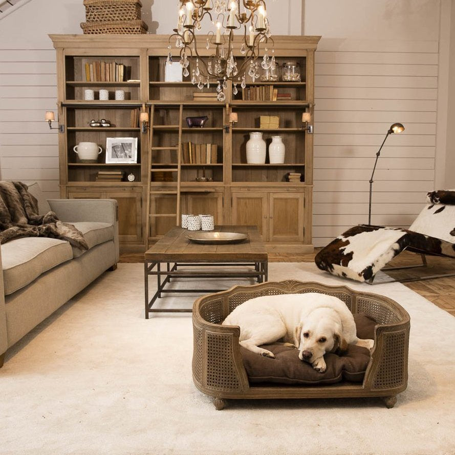 Lord Lou Luxury Dog Bed - Arthur Charcoal Brown (W) - Fernie's Choice Classic Country Wear for Dogs