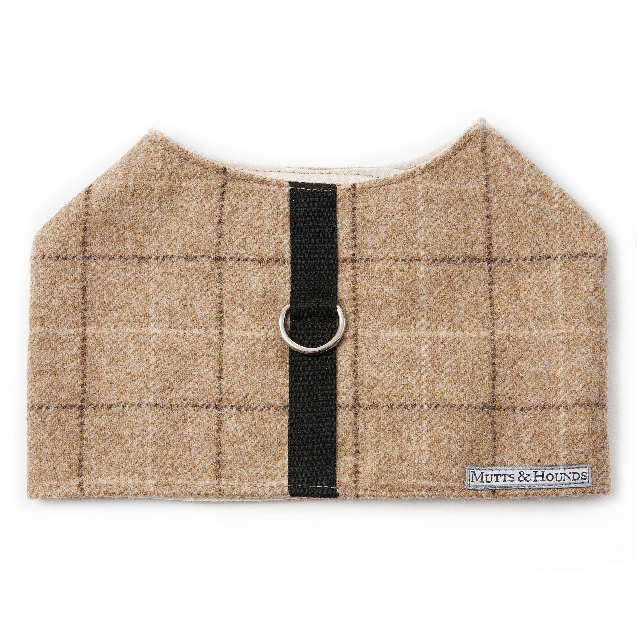 Oatmeal Check Tweed Harness Large - Fernie's Choice Classic Country Wear for Dogs