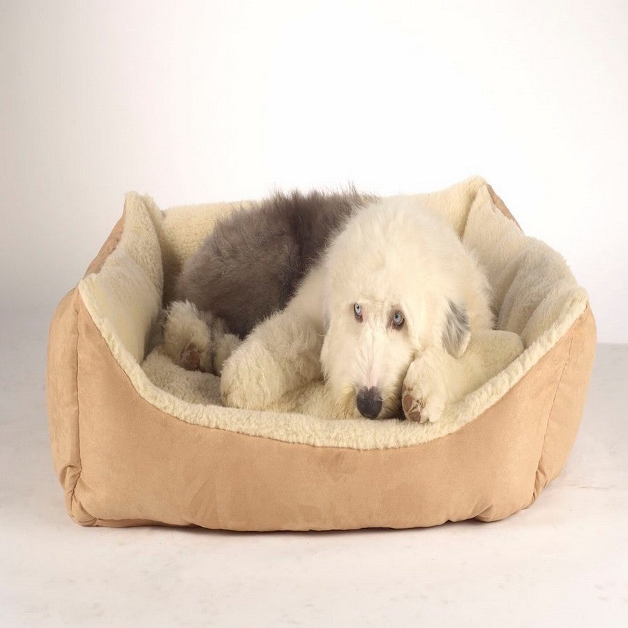 Bronte Glen Merino Wool Dog Bed - Cream - Fernie's Choice Classic Country Wear for Dogs