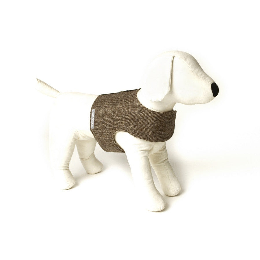 Herringbone Tweed Soft Harness - Fernie's Choice Classic Country Wear for Dogs