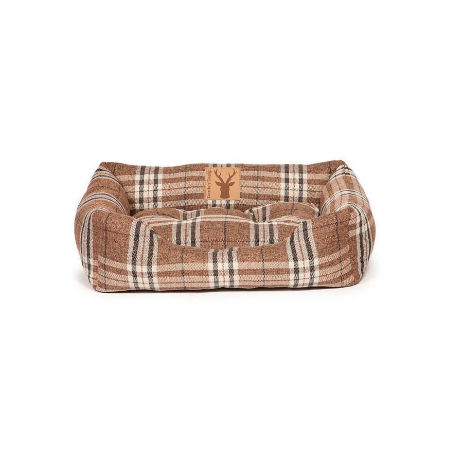 Newton Truffle Snuggle Dog Bed - Brown - Fernie's Choice Classic Country Wear for Dogs