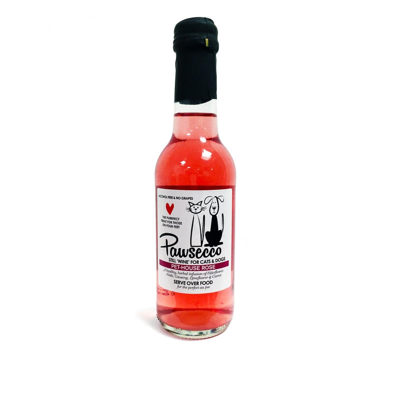 Pawsecco Still Rose 'Wine' for Dogs & Cats 250ml - Fernie's Choice Classic Country Wear for Dogs
