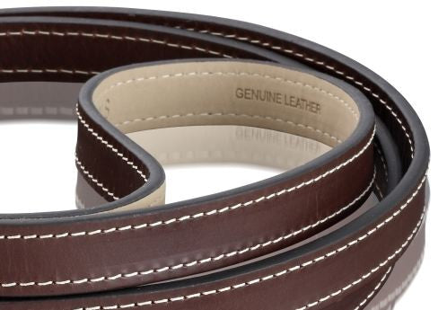 H & S Royal Chocolate Brown Leather Lead - Fernie's Choice Classic Country Wear for Dogs