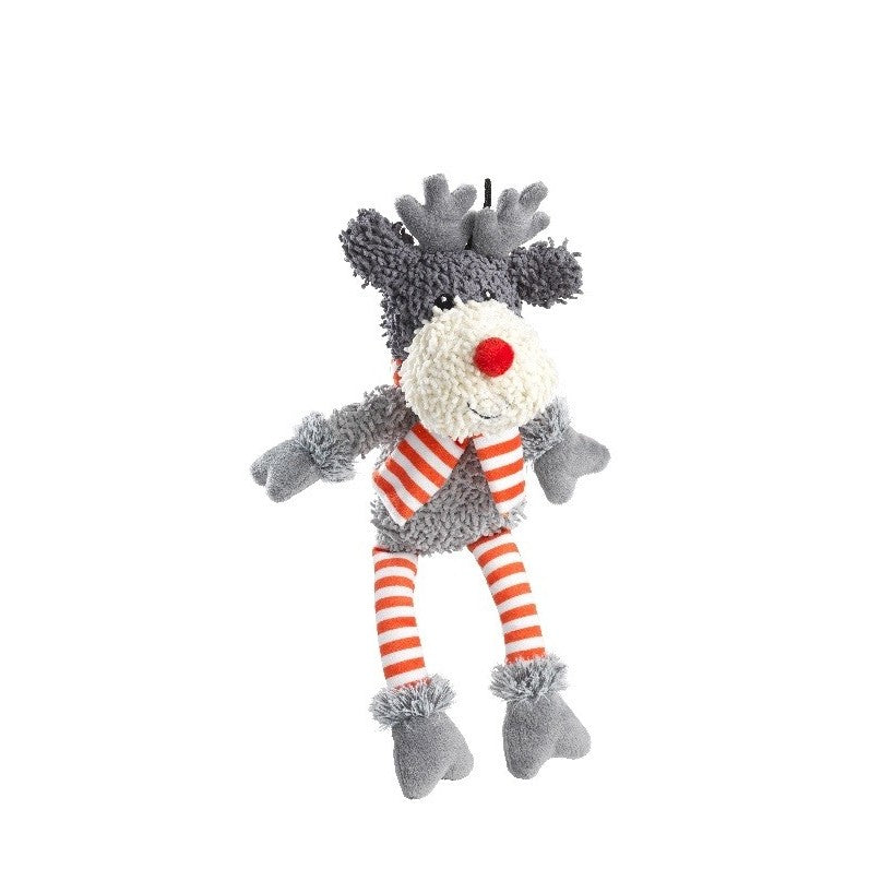 Silent Night Fuzzy Rudolph (Squeaker Free) - Fernie's Choice Classic Country Wear for Dogs