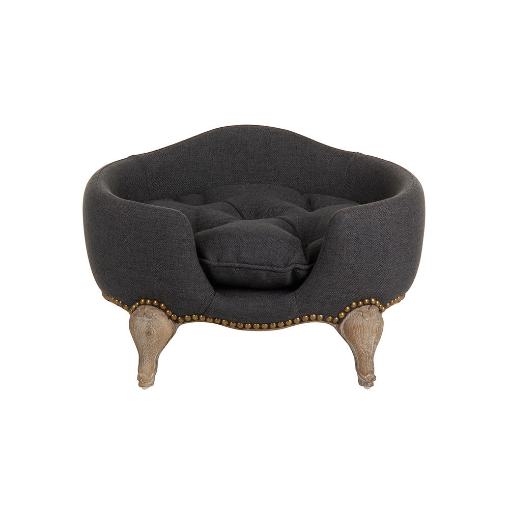 Lord Lou Luxury Dog Bed - Antoinette  - Anthracite - Fernie's Choice Classic Country Wear for Dogs