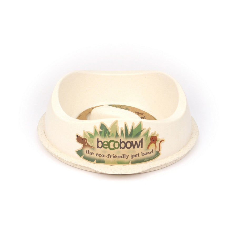 Beco Pets Slow Feed Bowl - Large / Cream - Fernie's Choice Classic Country Wear for Dogs