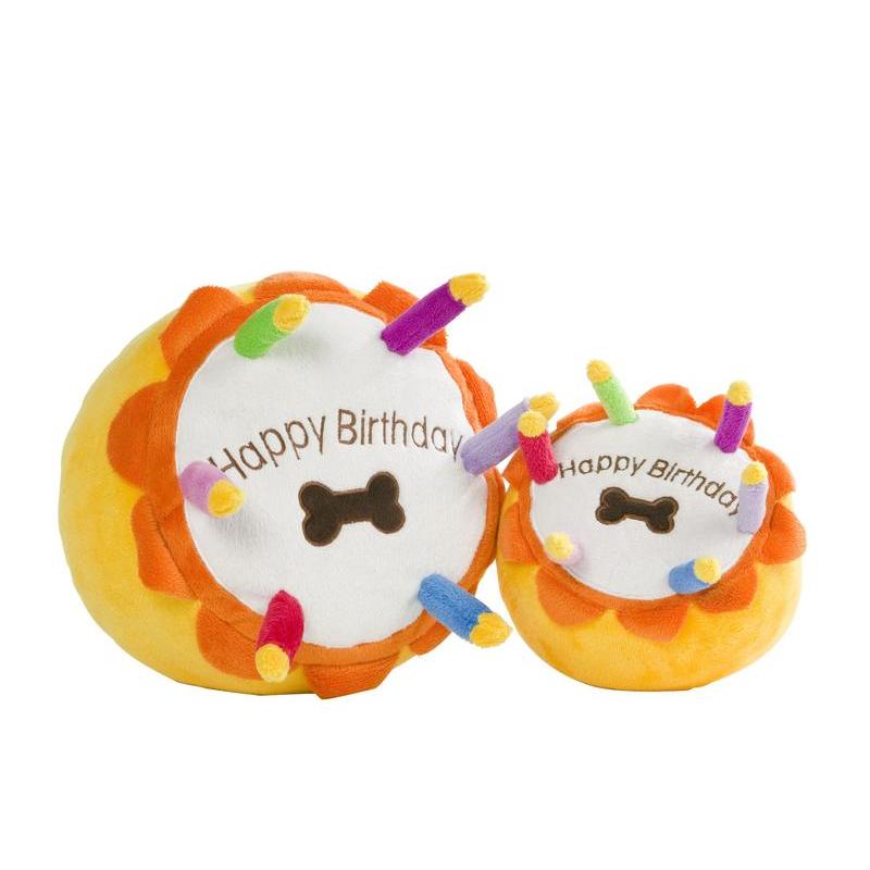Plush Birthday Cake Squeaky Dog Toy - Fernie's Choice Classic Country Wear for Dogs