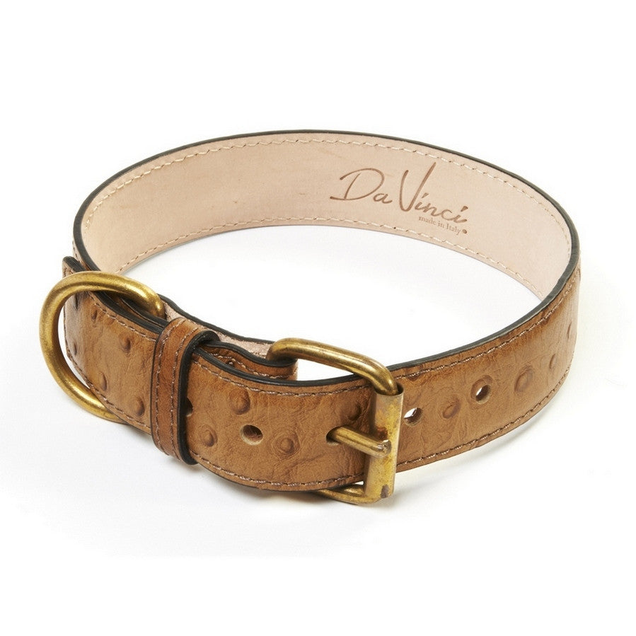 Luxury Leather Dog Collar, Italian Quality