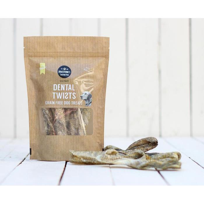 Armstrong's Twisted Fish - Dental Twists, 75g - Fernie's Choice Classic Country Wear for Dogs
