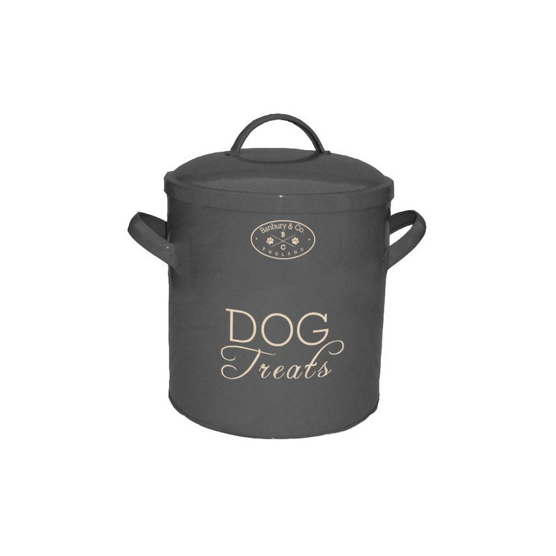 Banbury & Co Dog Storage Tin Warm Grey - Fernie's Choice Classic Country Wear for Dogs