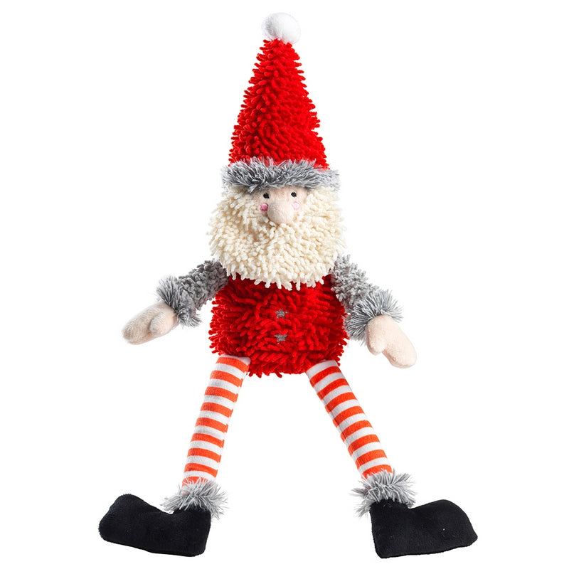 Silent Night Fuzzy Santa (Squeaker Free) - Fernie's Choice Classic Country Wear for Dogs