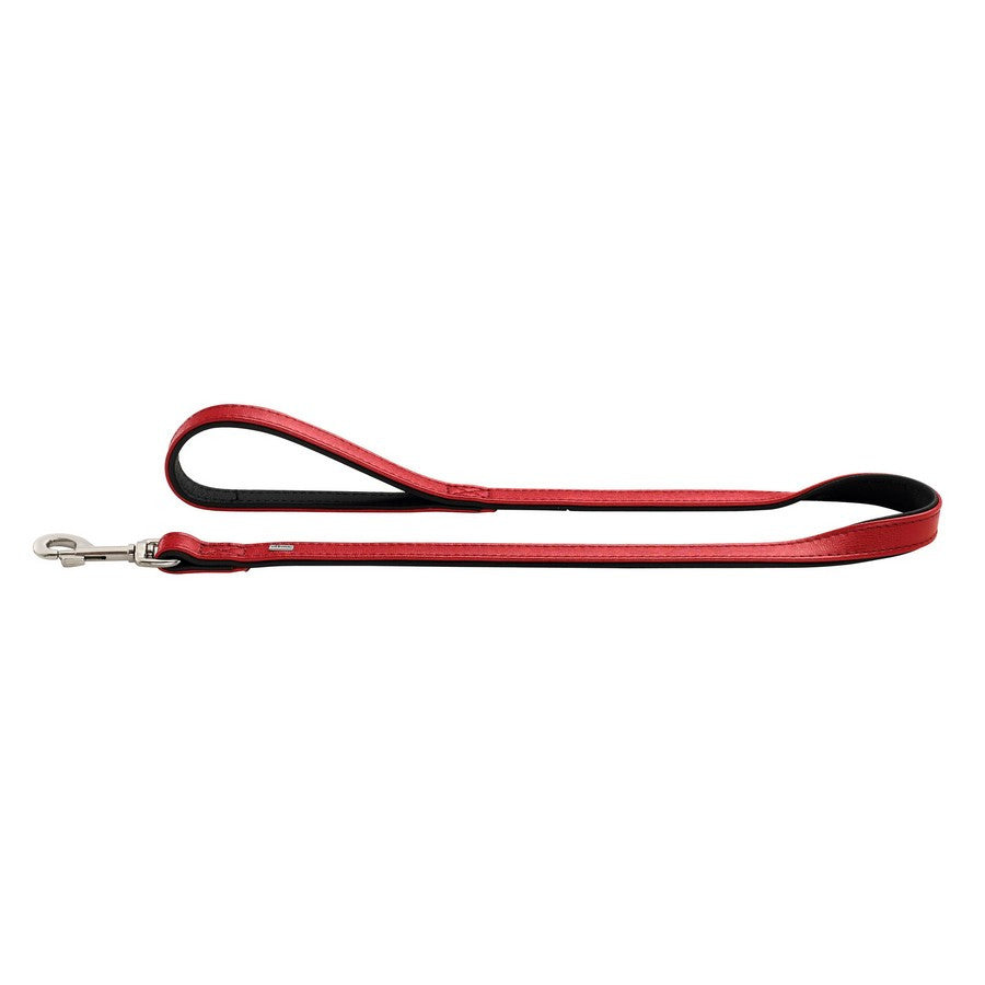 Hunter Leather Red/Black Lead - Fernie's Choice Classic Country Wear for Dogs