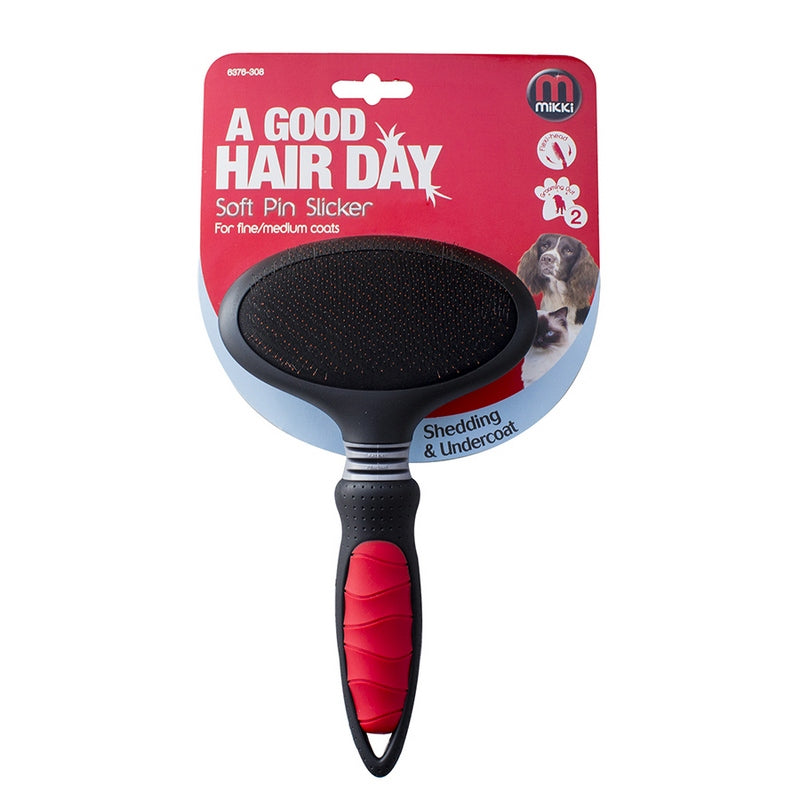 Mikki Soft Pin Slicker Dog Brush - Fine Dog Coats - Fernie's Choice Classic Country Wear for Dogs