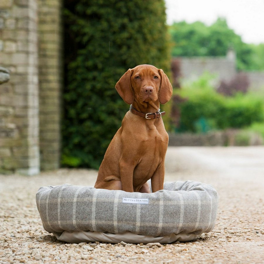 Slate Tweed Donut Bed - Fernie's Choice Classic Country Wear for Dogs