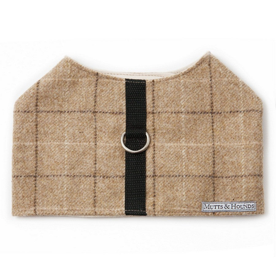 Oatmeal Check Tweed Dog Lead - Fernie's Choice Classic Country Wear for Dogs
