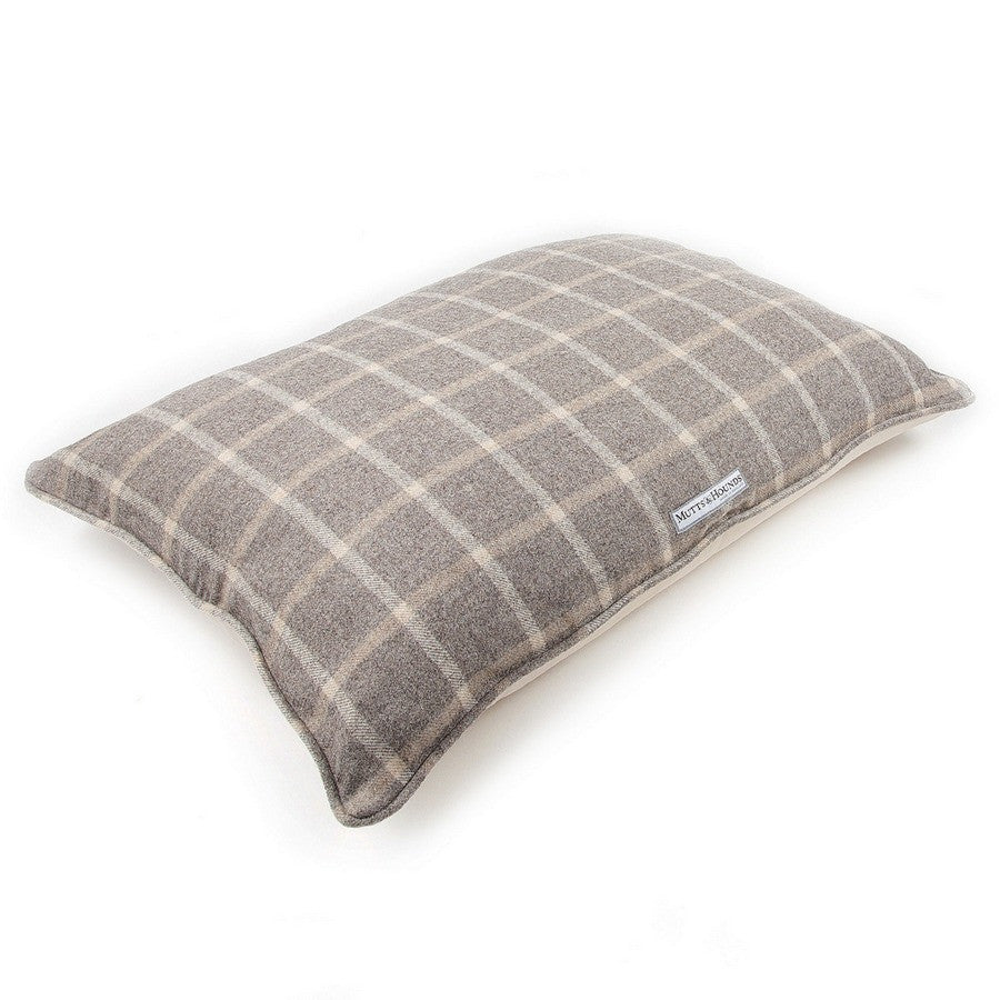 Slate Tweed Pillow Dog Bed - Fernie's Choice Classic Country Wear for Dogs