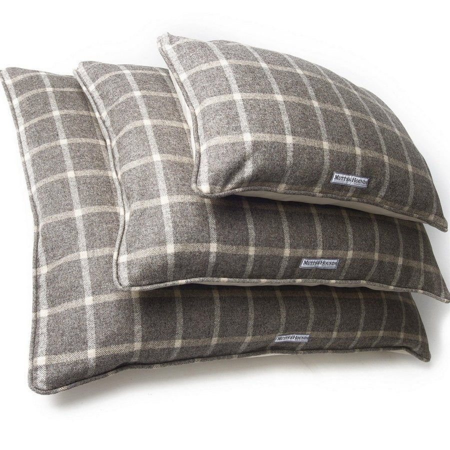 Slate Tweed Pillow Dog Bed - Fernie's Choice Classic Country Wear for Dogs