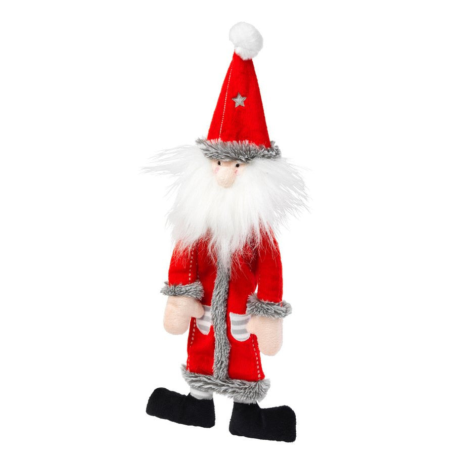 *Silent Night Squeaker and Stuffing Free Santa Christmas Dog Toy - Fernie's Choice Classic Country Wear for Dogs